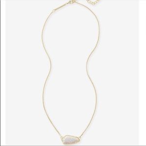 Kendra Scott gold cami necklace in opal